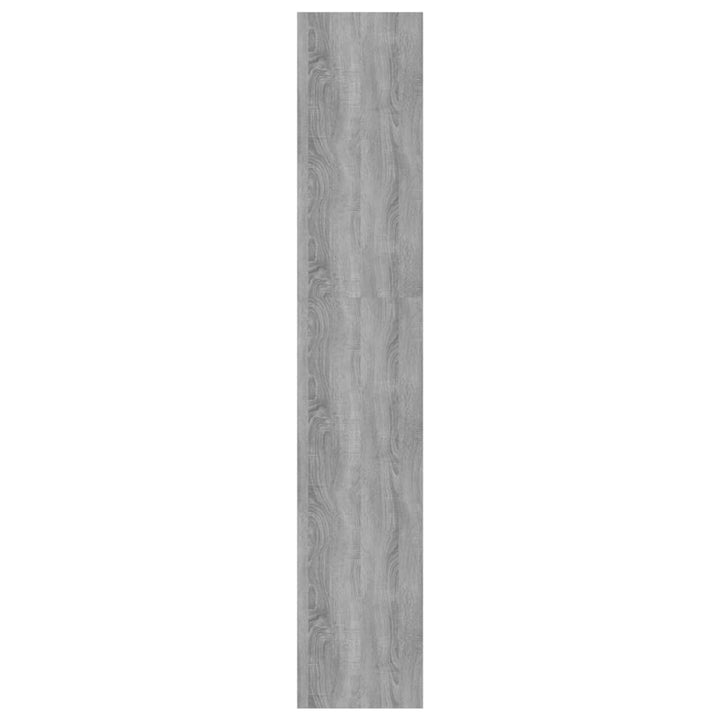 bogreol/rumdeler 60x30x166 cm konstrueret træ grå sonoma-eg