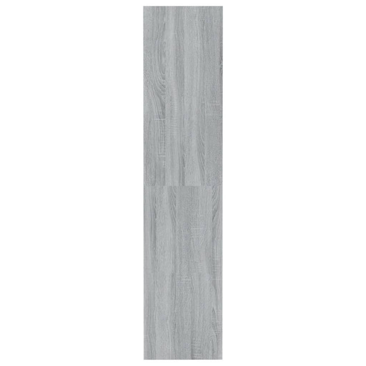 bogreol/rumdeler 80x30x135 cm konstrueret træ grå sonoma-eg