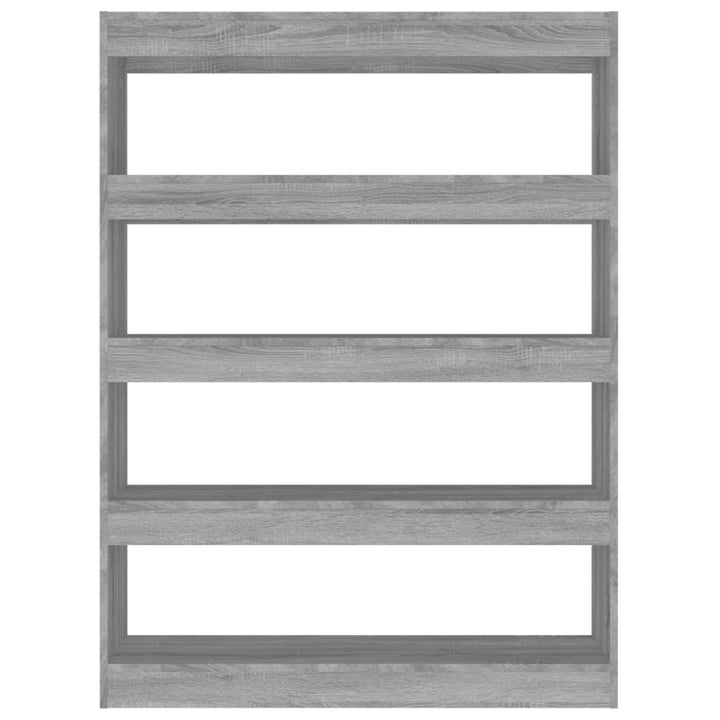 bogreol/rumdeler 100x30x135 cm grå sonoma-eg