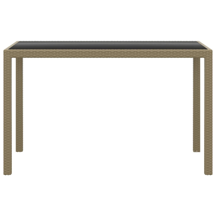 spisebordssæt til haven 3 dele med hynder polyrattan beige