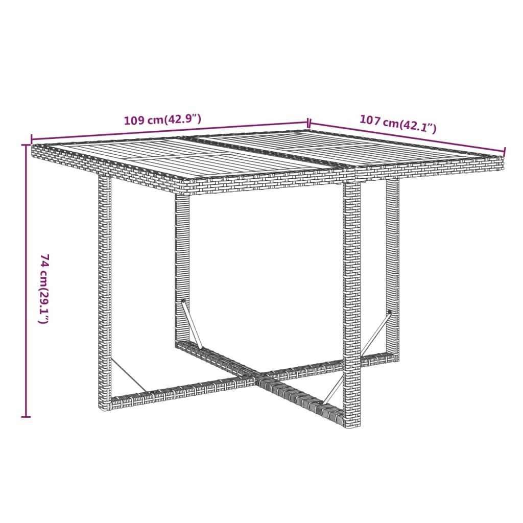 spisebordssæt til haven 5 dele med hynder polyrattan grå
