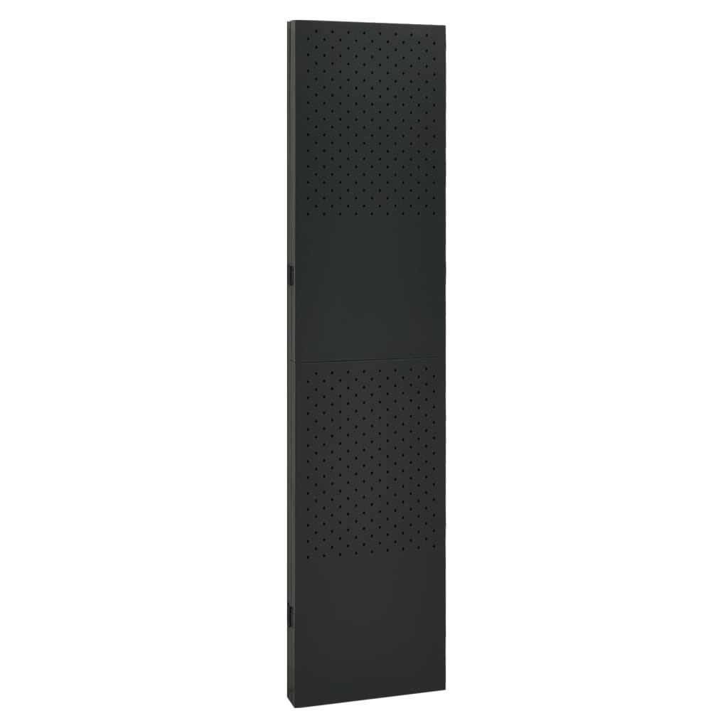 4-panels rumdelere 2 stk. 160x180 cm stål sort