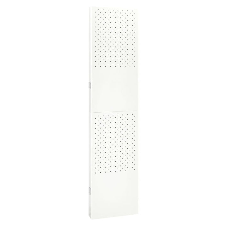 4-panels rumdelere 2 stk. 160x180 cm stål hvid