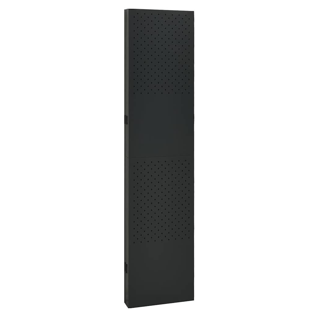 5-panels rumdeler 2 stk. 200x180 cm stål sort
