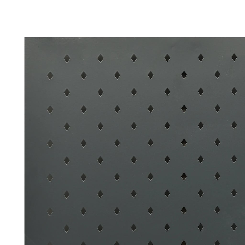 5-panels rumdeler 2 stk. 200x180 cm stål antracitgrå