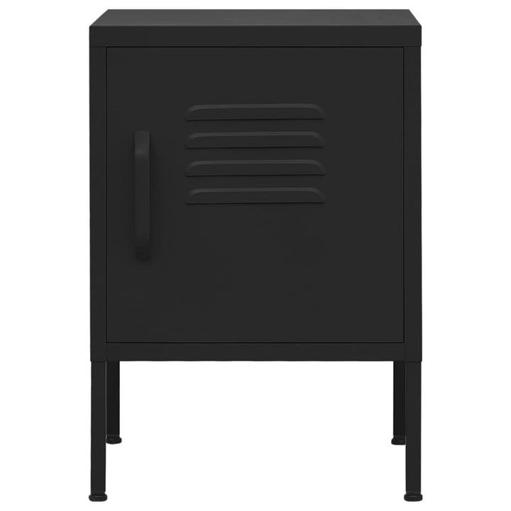 natborde 2 stk. 35x35x51 cm stål sort
