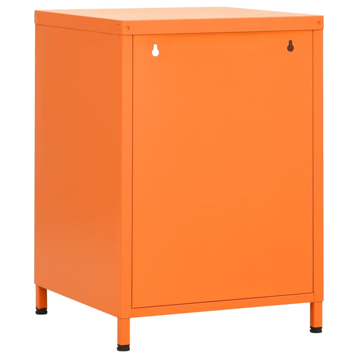 natborde 2 stk. 35x35x51 cm stål orange