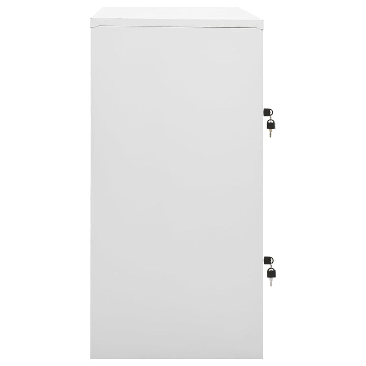 skabe 5 stk. 90x45x92,5 cm stål lysegrå og blå