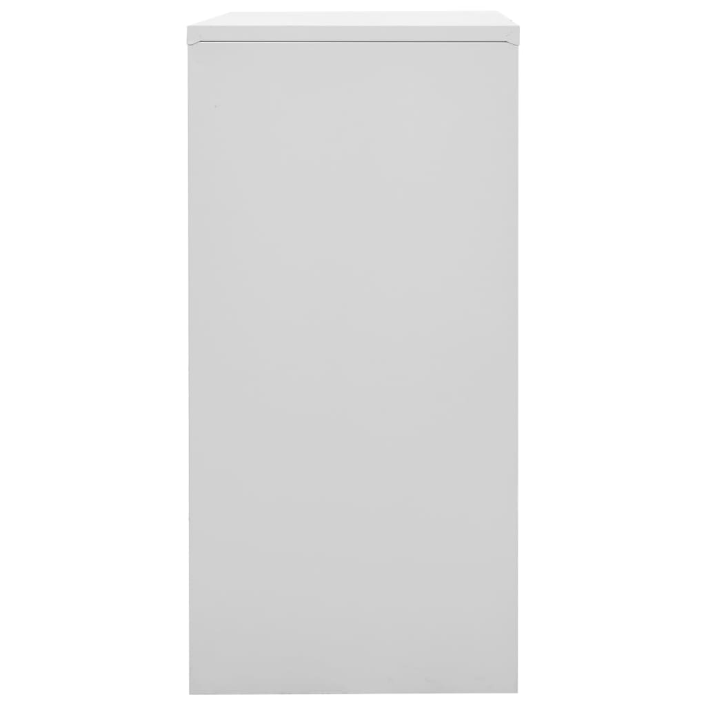 skabe 5 stk. 90x45x92,5 cm stål lysegrå og blå