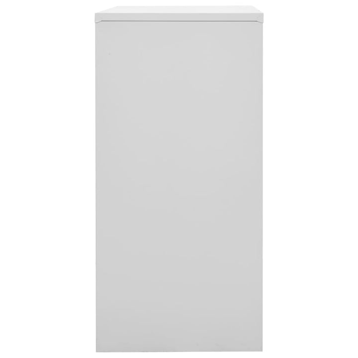 skabe 5 stk. 90x45x92,5 cm stål lysegrå og blå