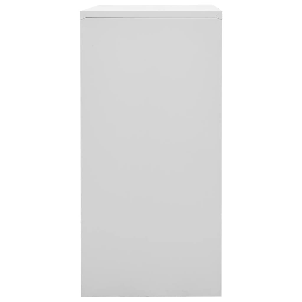 skabe 5 stk. 90x45x92,5 cm stål lysegrå og grøn