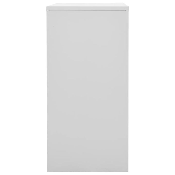 skabe 5 stk. 90x45x92,5 cm stål lysegrå og grøn