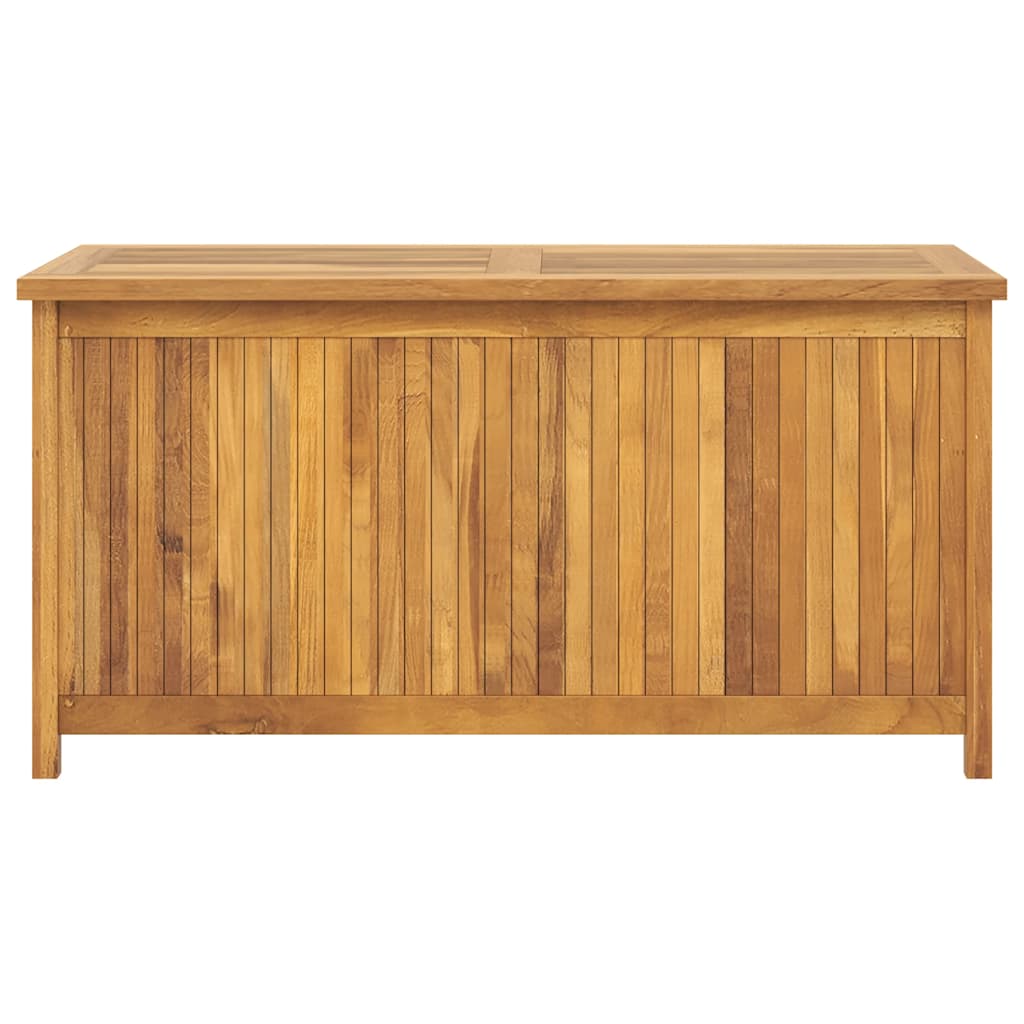 opbevaringsboks til haven 114x50x58 cm massivt teaktræ