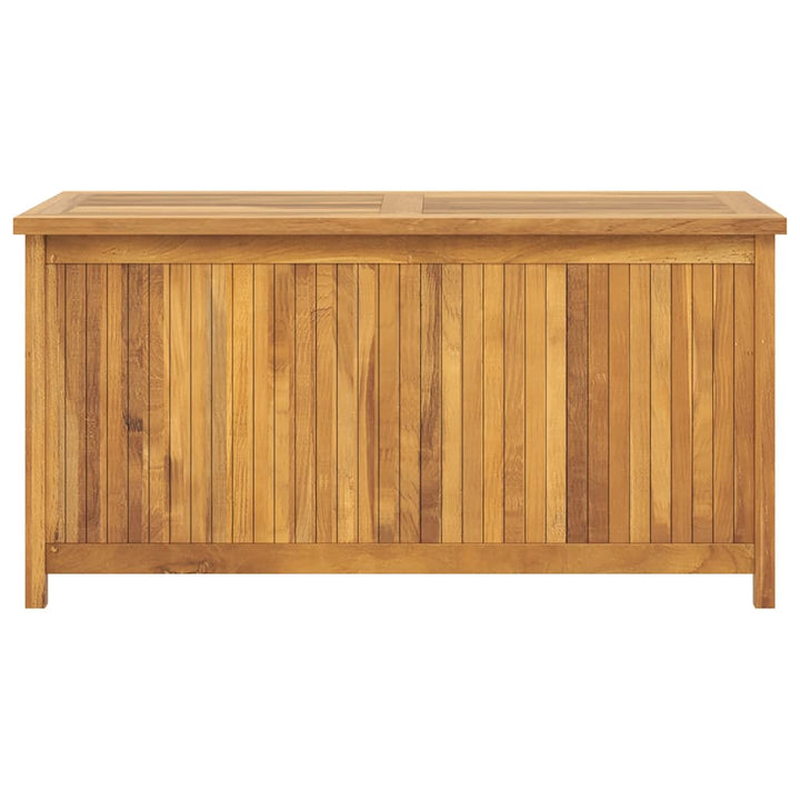 opbevaringsboks til haven 114x50x58 cm massivt teaktræ