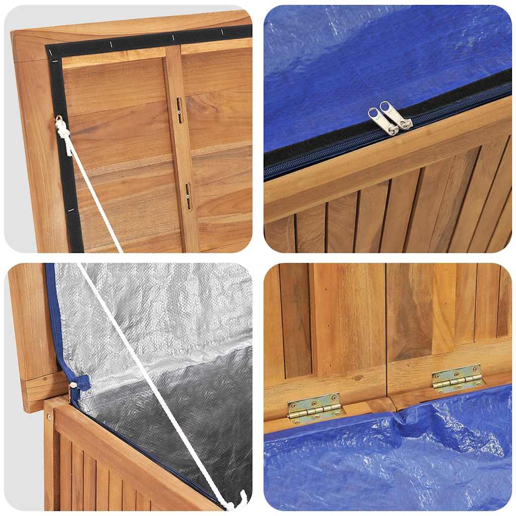 hyndeboks 200x50x55 cm massivt teaktræ