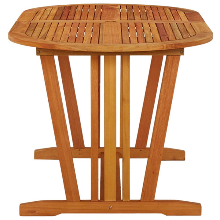 havebord 160x85x75 cm massivt eukalyptustræ