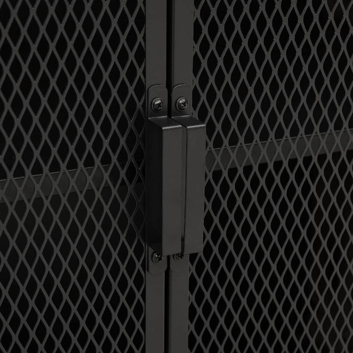 opbevaringsskabe 2 stk. 72x36x82 cm metal og MDF rustikbrun