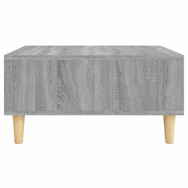 sofabord 60x60x30 cm konstrueret træ grå sonoma-eg