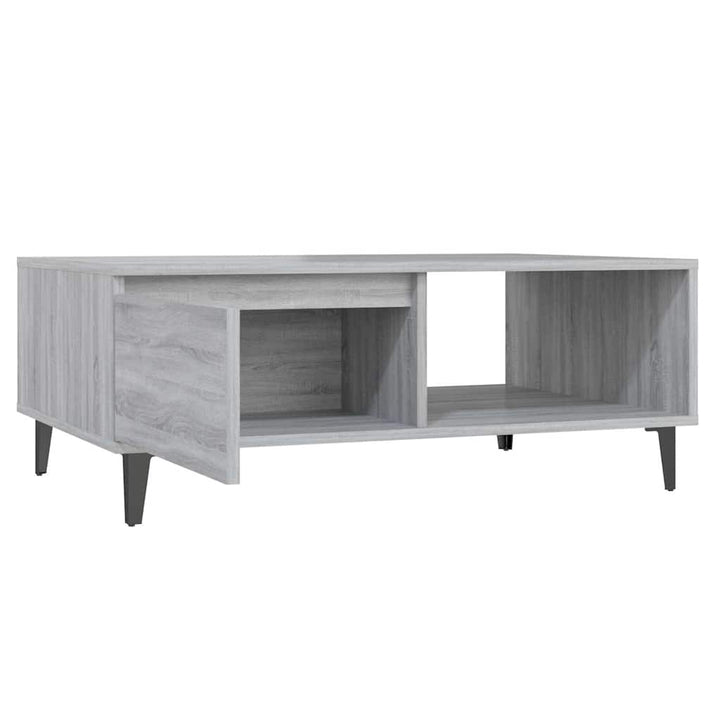 sofabord 90x60x35 cm konstrueret træ grå sonoma-eg
