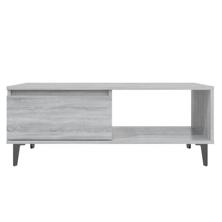 sofabord 90x60x35 cm konstrueret træ grå sonoma-eg
