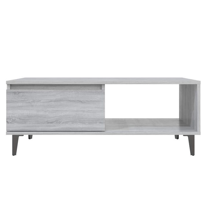 sofabord 90x60x35 cm konstrueret træ grå sonoma-eg