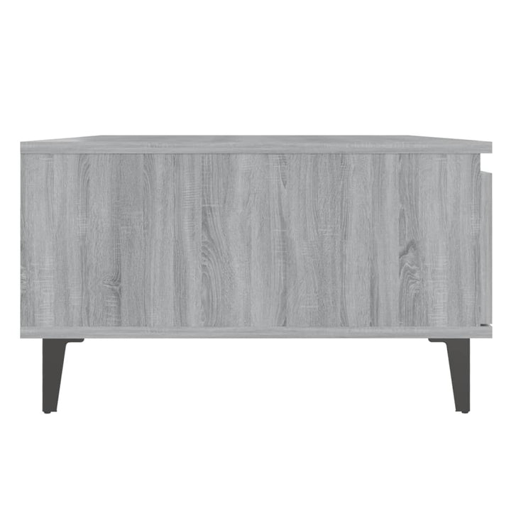sofabord 90x60x35 cm konstrueret træ grå sonoma-eg