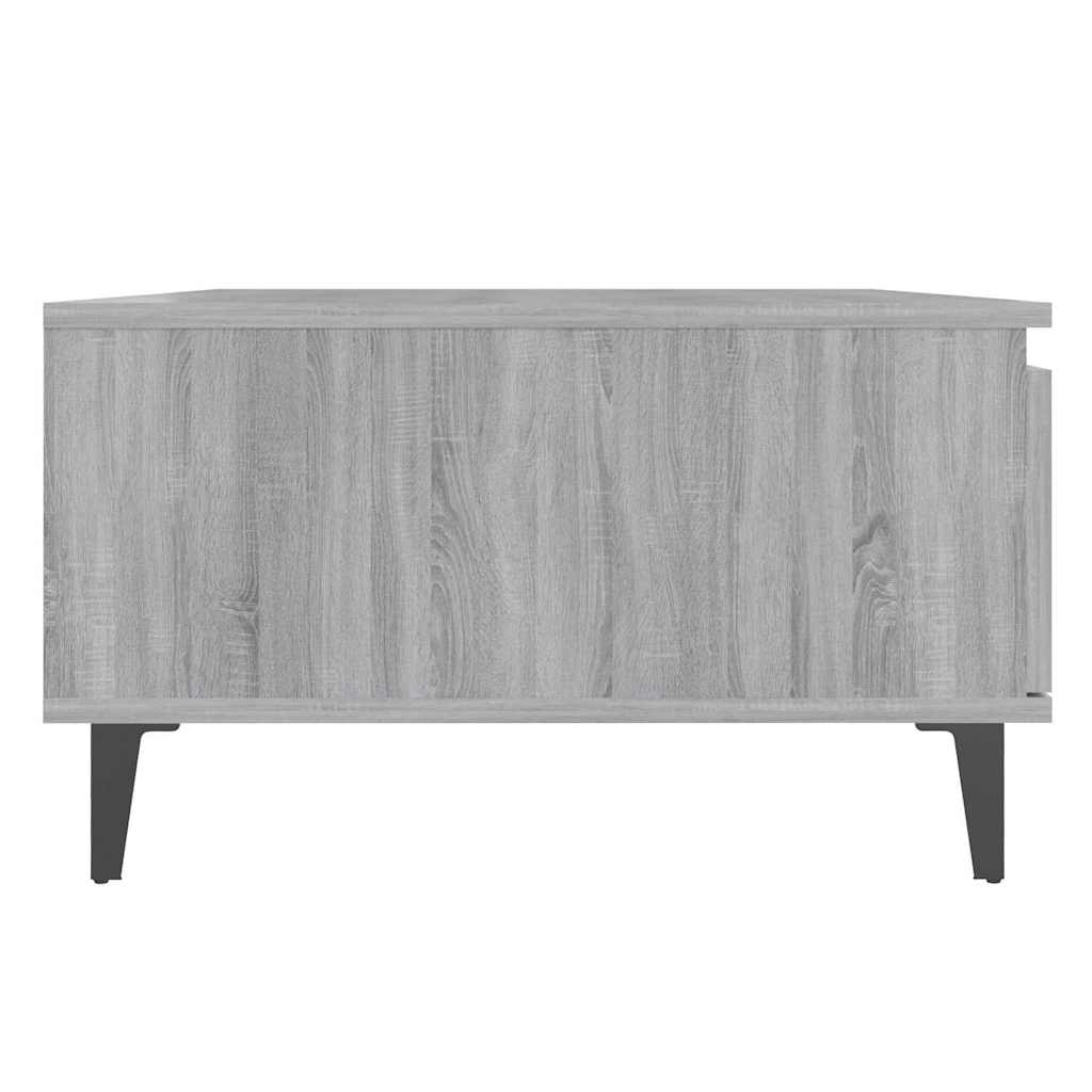 sofabord 90x60x35 cm konstrueret træ grå sonoma-eg