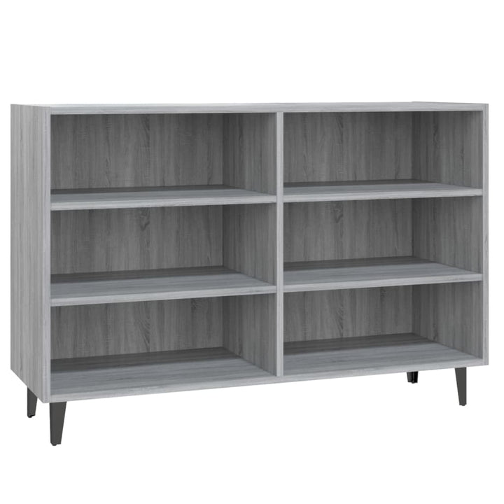skænk 103,5x35x70 cm konstrueret træ grå sonoma-eg