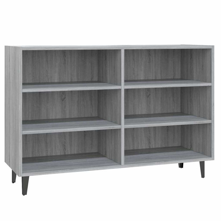 skænk 103,5x35x70 cm konstrueret træ grå sonoma-eg