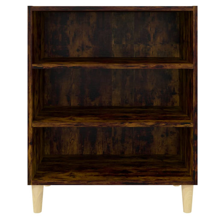 skænk 57x35x70 cm konstrueret træ røget egetræsfarve