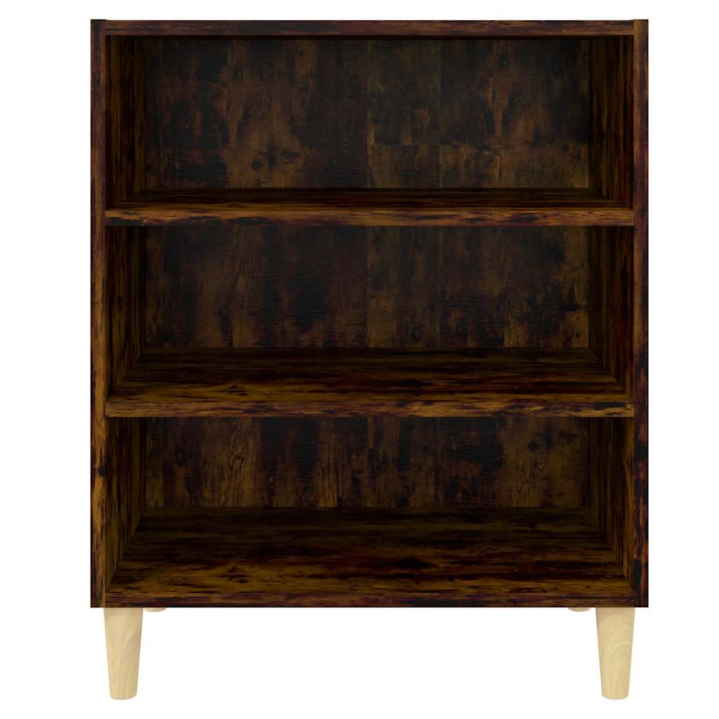 skænk 57x35x70 cm konstrueret træ røget egetræsfarve