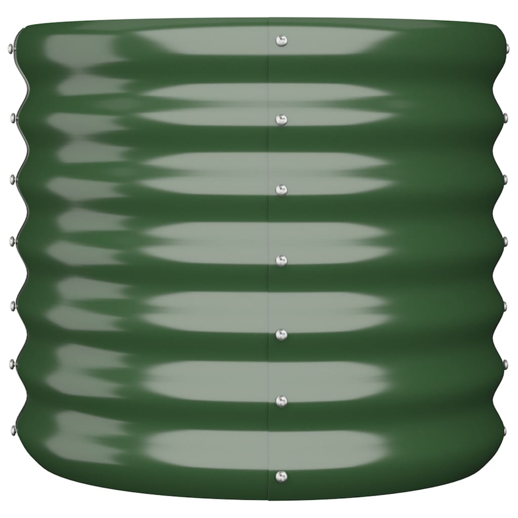plantekrukke 40x40x36 cm galvaniseret stål grøn