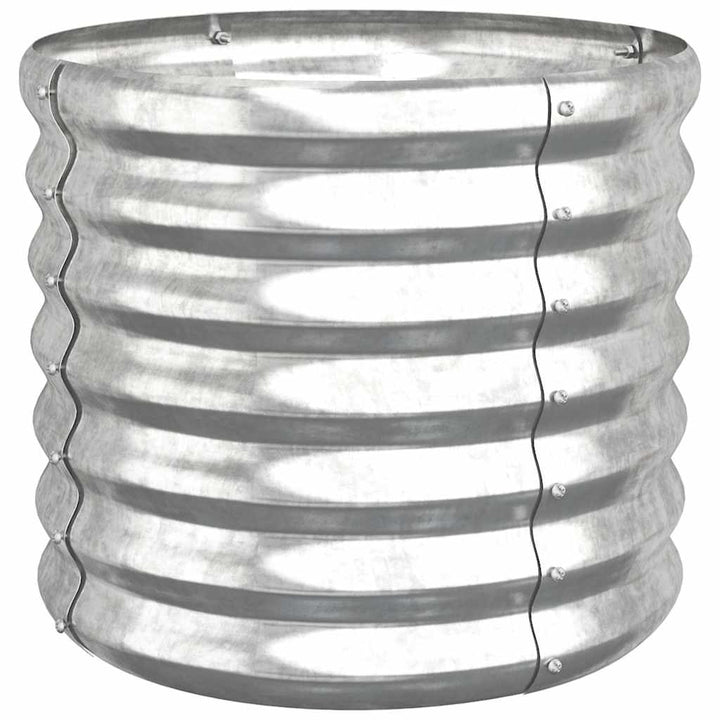 plantekrukke 40x40x36 cm galvaniseret stål sølvfarvet