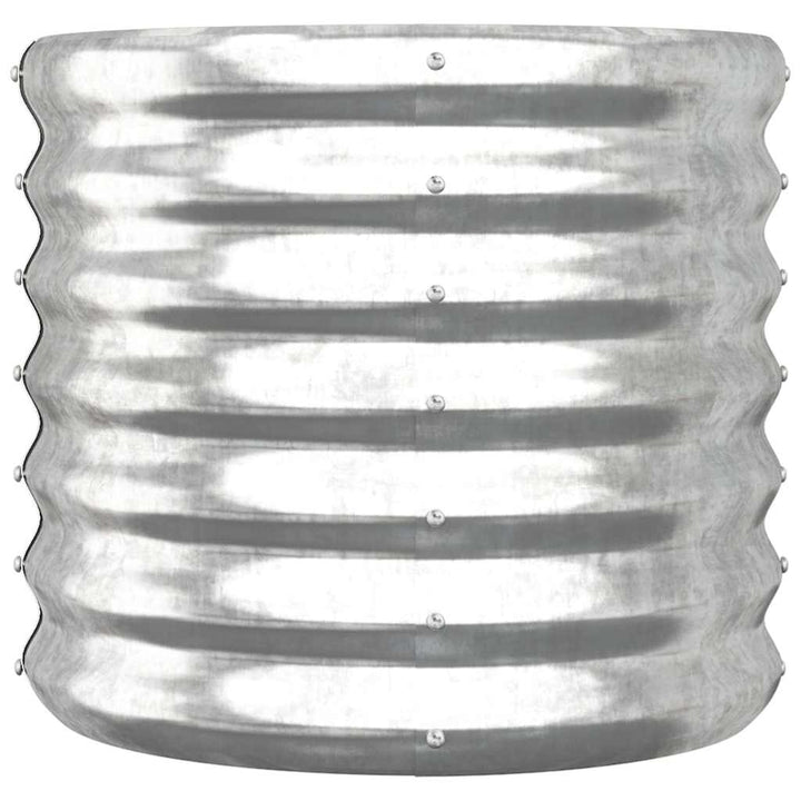 plantekrukke 40x40x36 cm galvaniseret stål sølvfarvet
