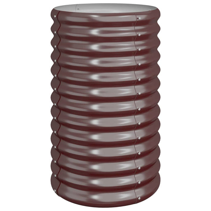 plantekrukke 40x40x68 cm galvaniseret stål brun