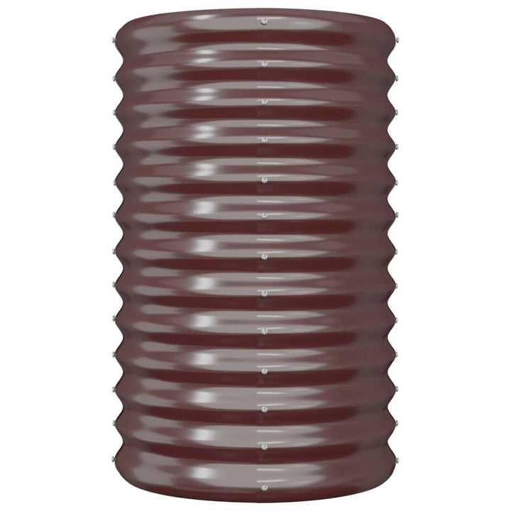 plantekrukke 40x40x68 cm galvaniseret stål brun