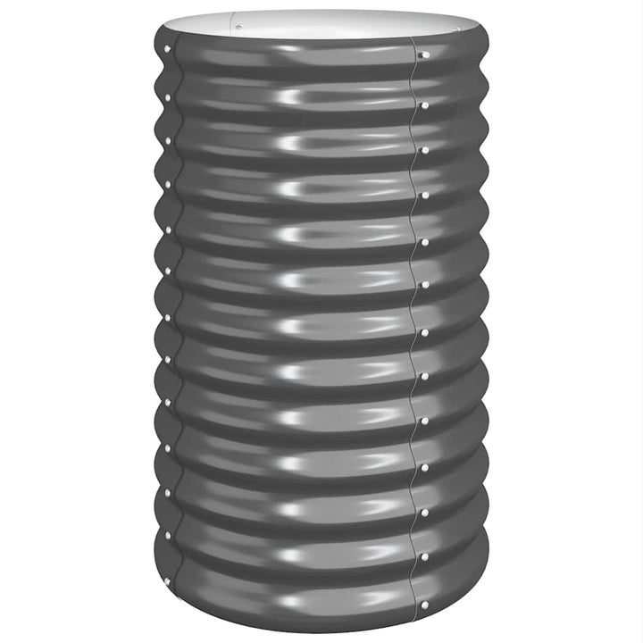 plantekrukke 40x40x68 cm galvaniseret stål antracitgrå