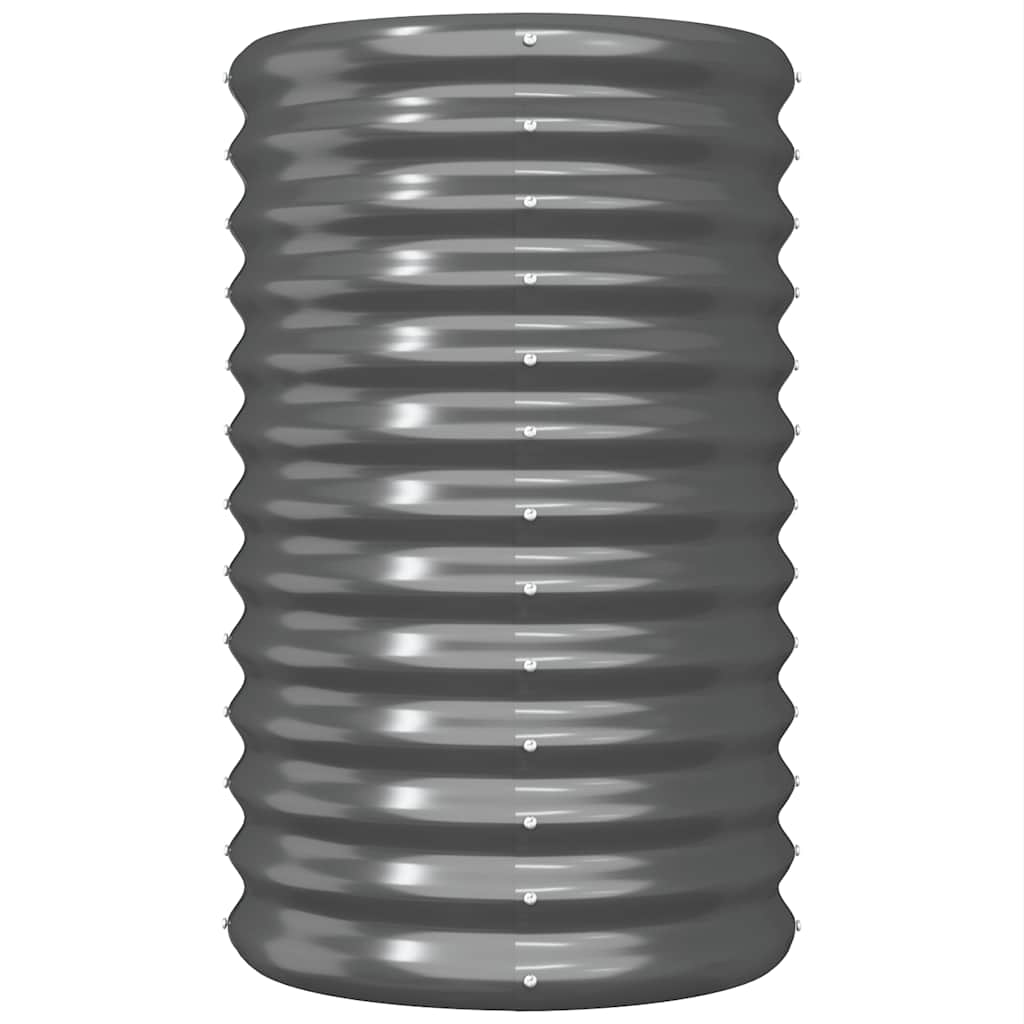 plantekrukke 40x40x68 cm galvaniseret stål antracitgrå