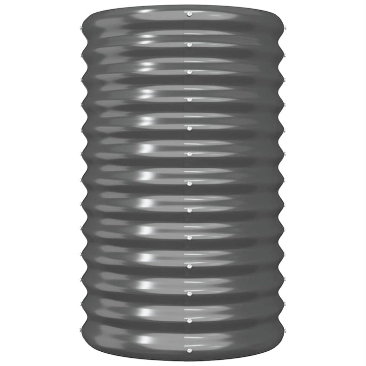 plantekrukke 40x40x68 cm galvaniseret stål antracitgrå