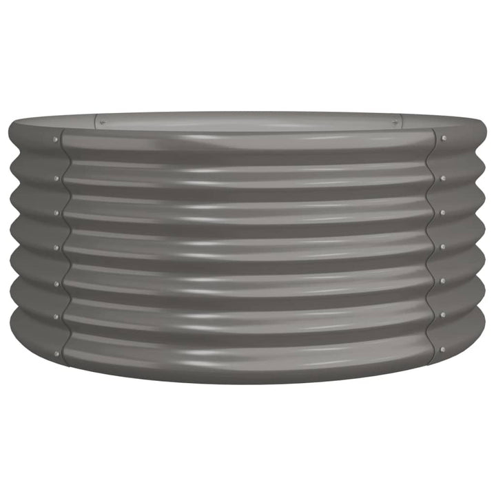 plantekrukke 80x80x36 cm galvaniseret stål grå