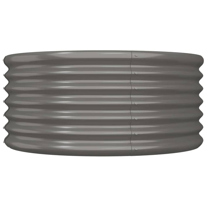 plantekrukke 80x80x36 cm galvaniseret stål grå