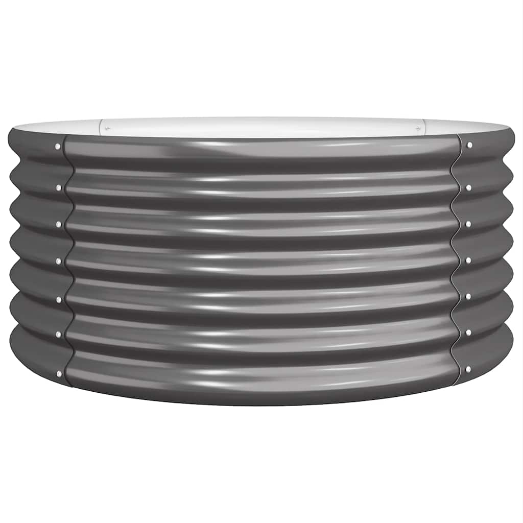 plantekrukke 80x80x36 cm galvaniseret stål antracitgrå