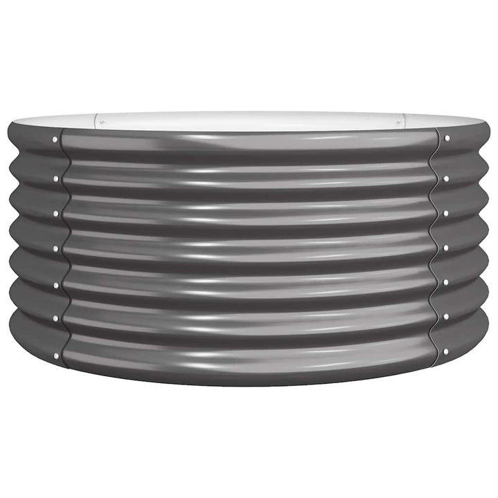 plantekrukke 80x80x36 cm galvaniseret stål antracitgrå