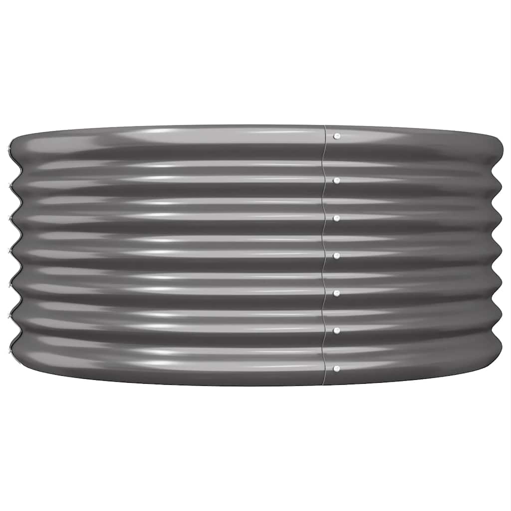 plantekrukke 80x80x36 cm galvaniseret stål antracitgrå