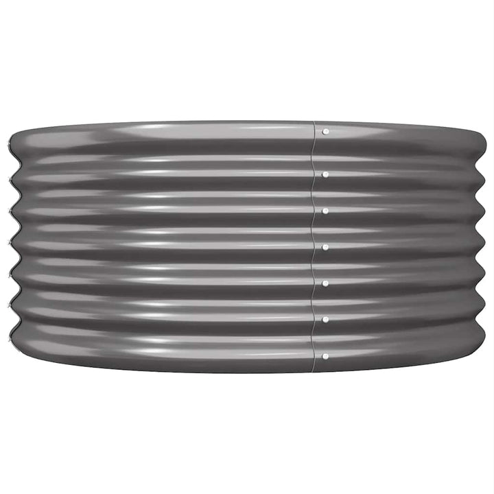plantekrukke 80x80x36 cm galvaniseret stål antracitgrå