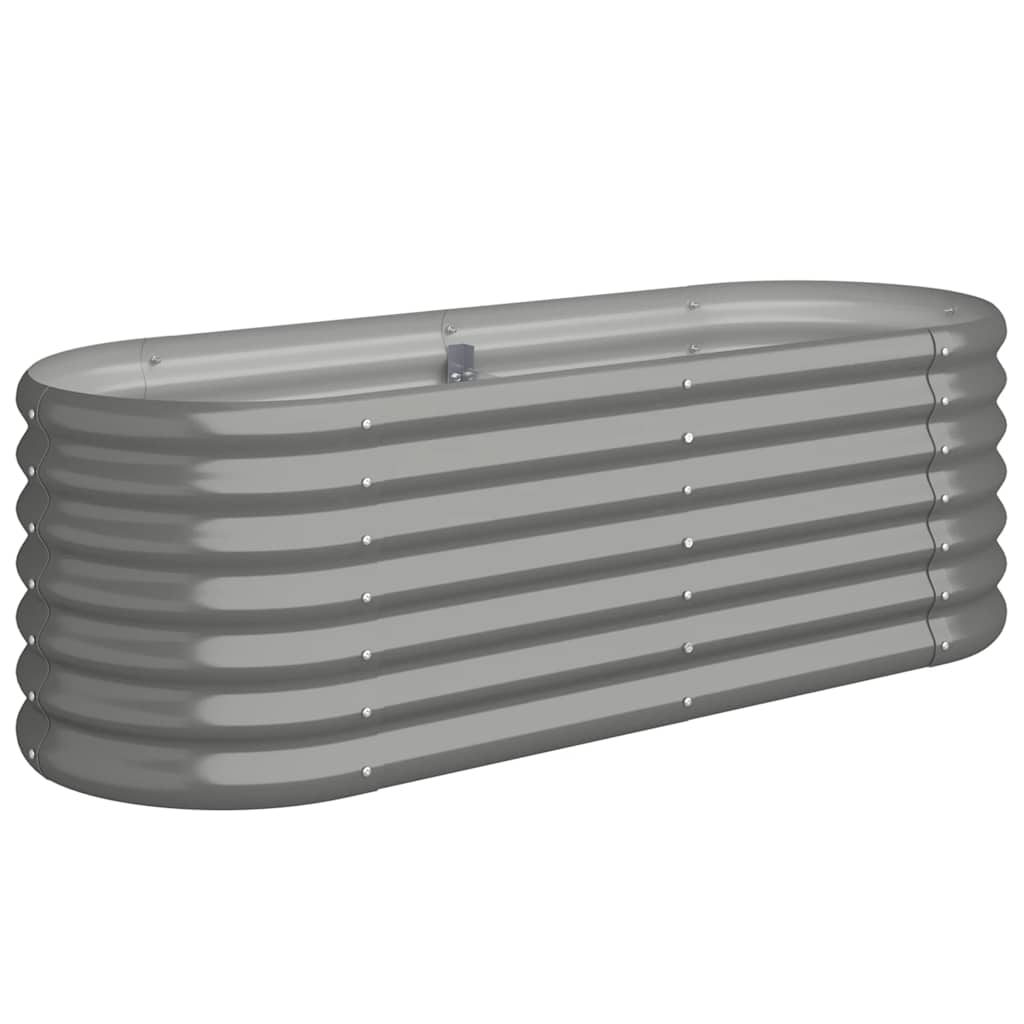 plantekasse 114x40x36 cm galvaniseret stål grå