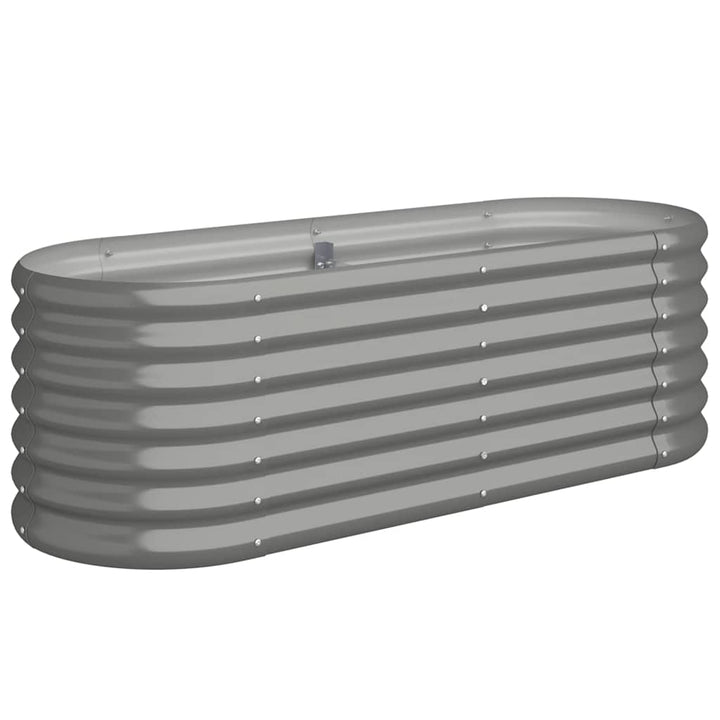 plantekasse 114x40x36 cm galvaniseret stål grå