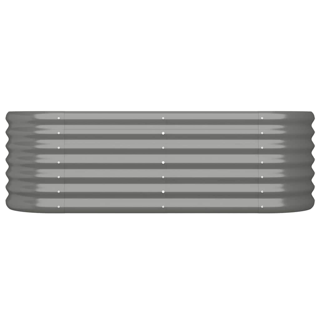 plantekasse 114x40x36 cm galvaniseret stål grå