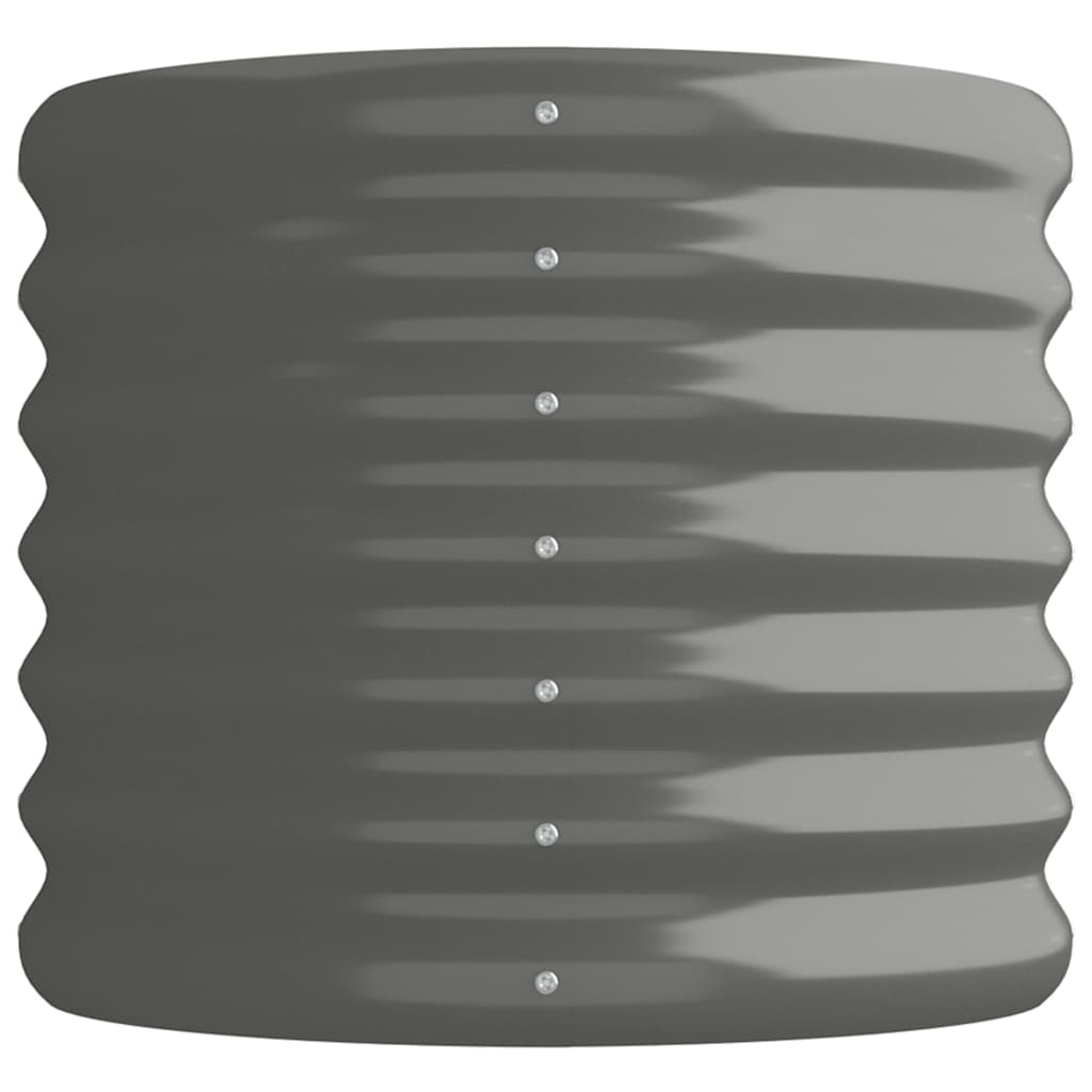 plantekasse 114x40x36 cm galvaniseret stål grå