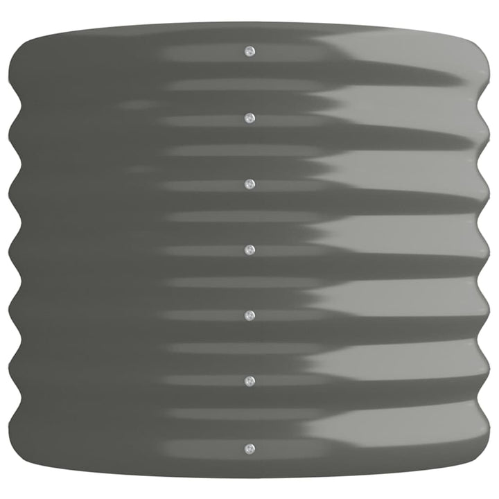 plantekasse 114x40x36 cm galvaniseret stål grå
